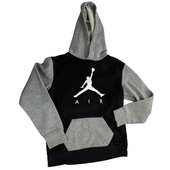 Jordan Other - Jordan Jumpman Air GFX Kids Pullover Hoodie gray big boy kids 12 13 years top
